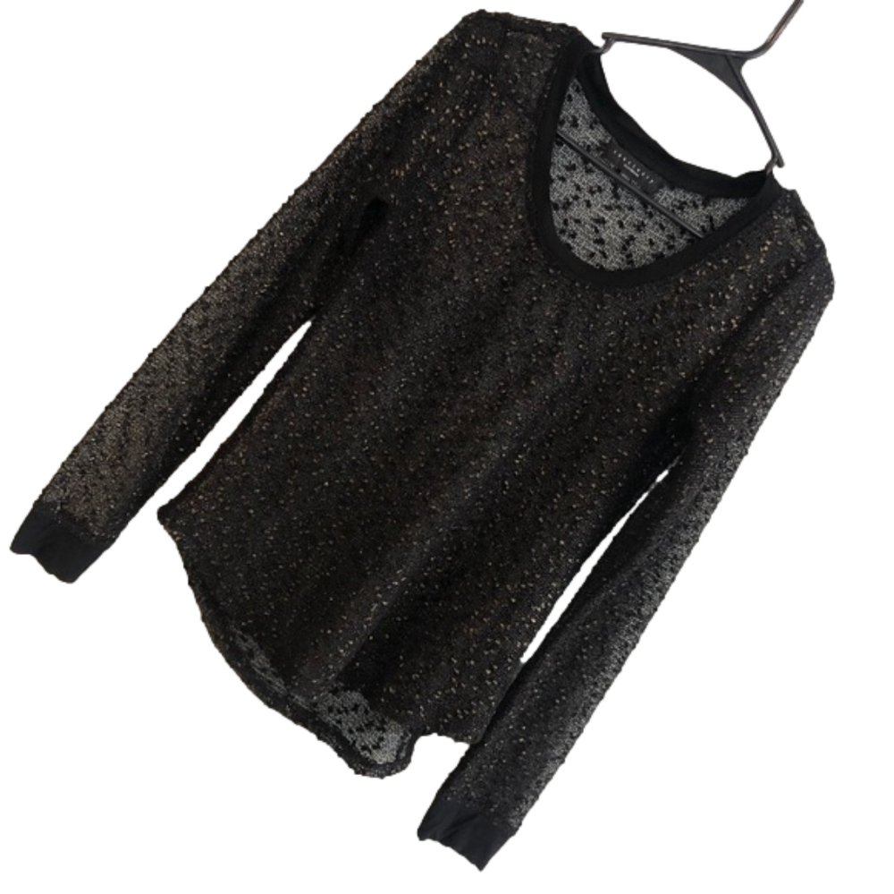 SANCTUARY Mesh Sweater